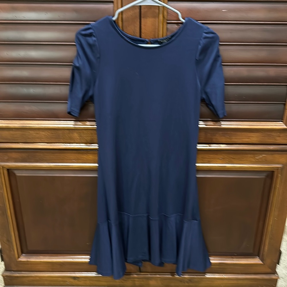 Ann Taylor Factory Petite navy dress size SP